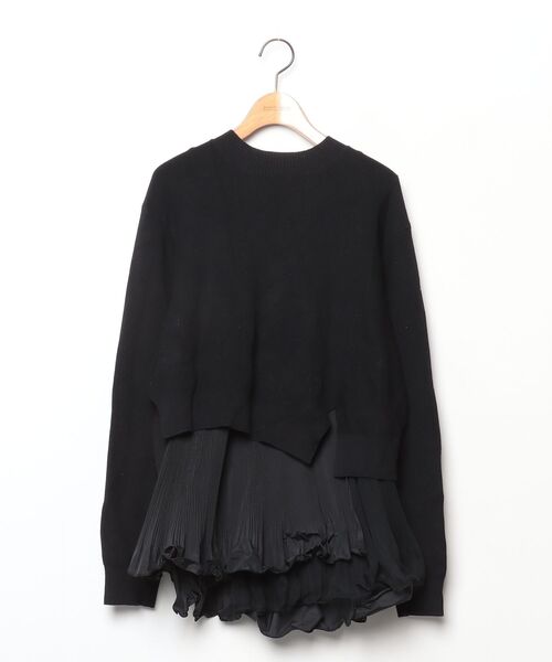 フレイアイディー FRAY I.D ニットフーディー ルーズ ブラック 黒 FRAY I.D（フレイ・アイディー） 長袖ニット FREE ブラック レディース
