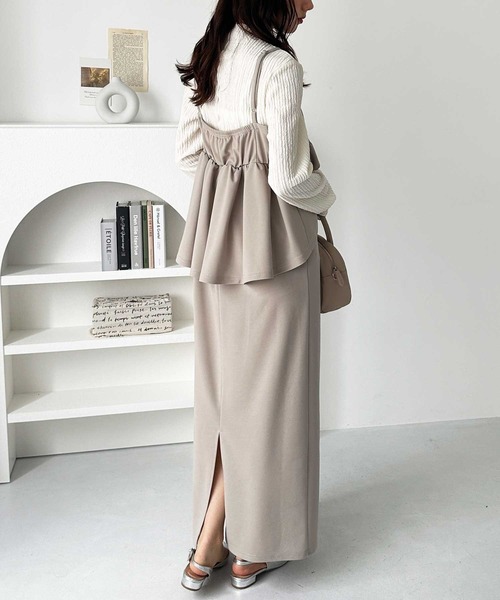 「GeeRA」 キャミソールワンピース LARGE ブラック レディースの画像2