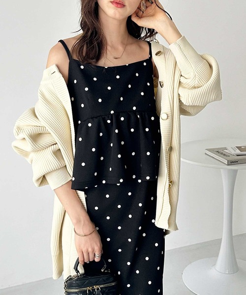 「GeeRA」 キャミソールワンピース LARGE ブラック レディースの画像4