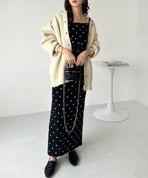 「GeeRA」 キャミソールワンピース LARGE ブラック レディースの画像6