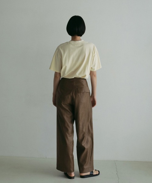 「anuke」 スラックス 38inch ミント レディース_画像6