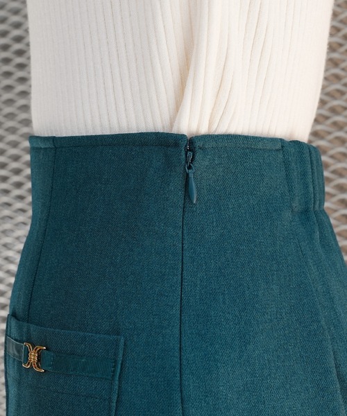 「TRUDEA」 タイトスカート LARGE チャコールグレー レディース_画像7