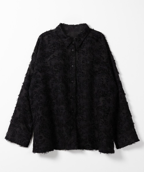 「me+em select」 長袖シャツ FREE ピンク レディース_画像3