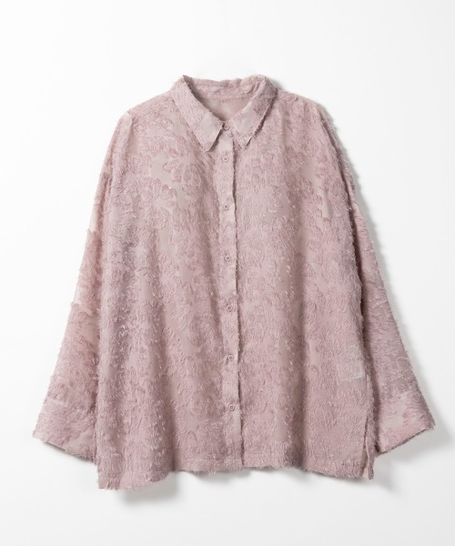 「me+em select」 長袖シャツ FREE ピンク レディース_画像4