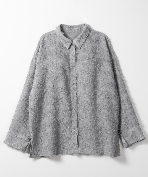 「me+em select」 長袖シャツ FREE ピンク レディース_画像5