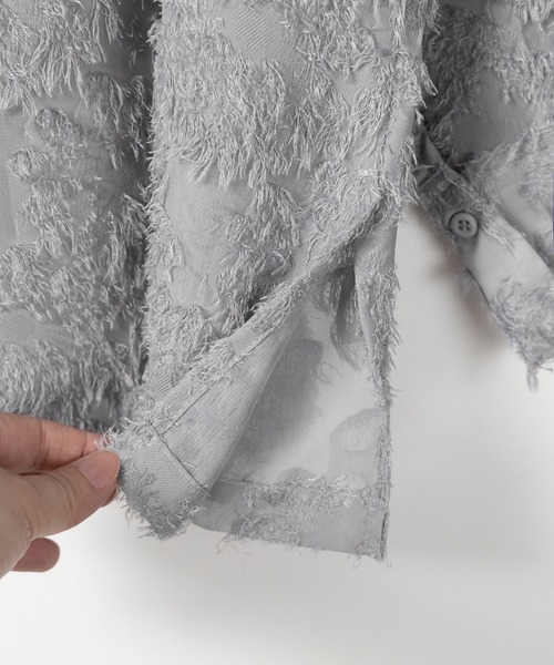 「me+em select」 長袖シャツ FREE ピンク レディース_画像9