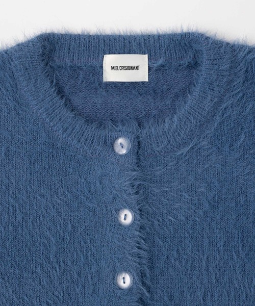 「MIEL CRISHUNANT」 ニットカーディガン FREE ホワイト レディース_画像6