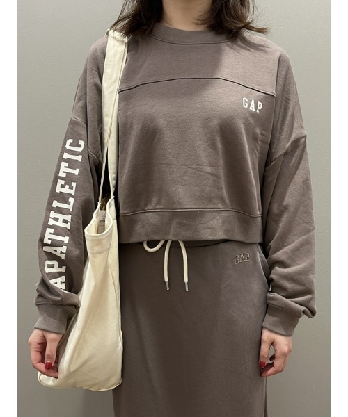 「GAP」 スウェットカットソー XX-SMALL ブラック レディース_画像8