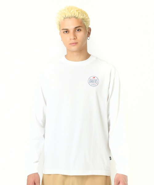 New Balance（ニューバランス） 長袖Tシャツ SMALL ホワイト メンズ