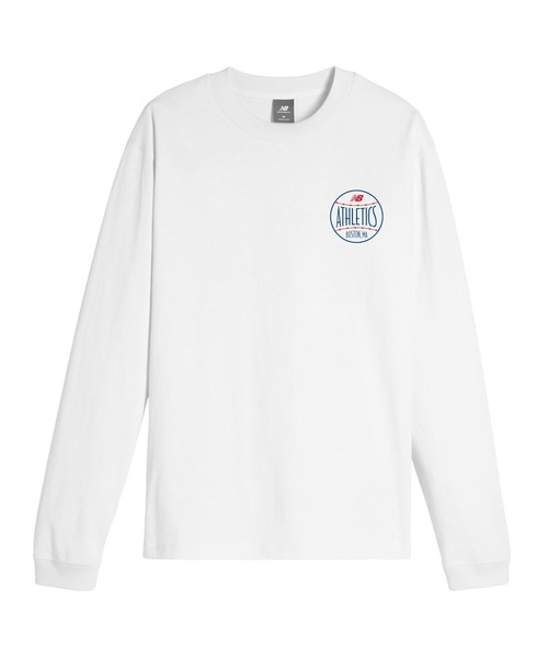 New Balance（ニューバランス） 長袖Tシャツ SMALL ホワイト メンズ