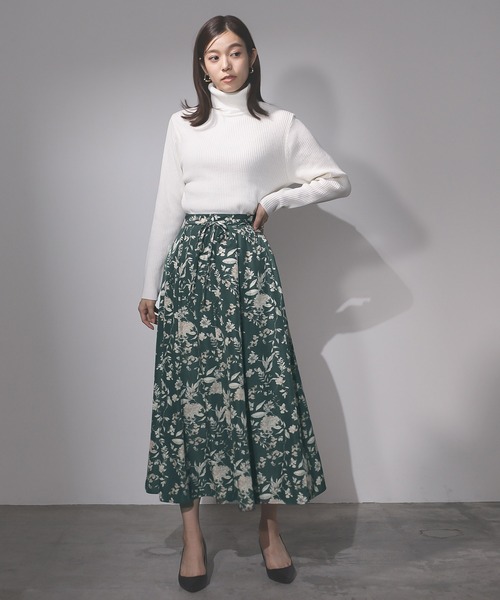 「Emilyan」 ロングスカート M グリーン レディース_画像2