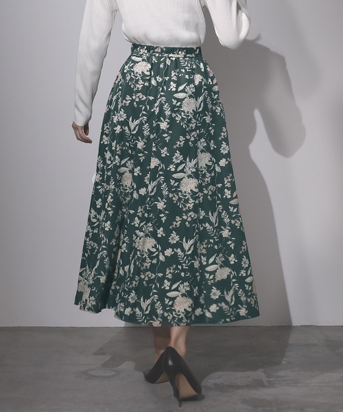 「Emilyan」 ロングスカート M グリーン レディース_画像4