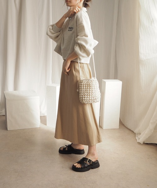 minia（ミニア） 厚底 サンダル 夏 こなれ感抜群「ゴールドバックルの