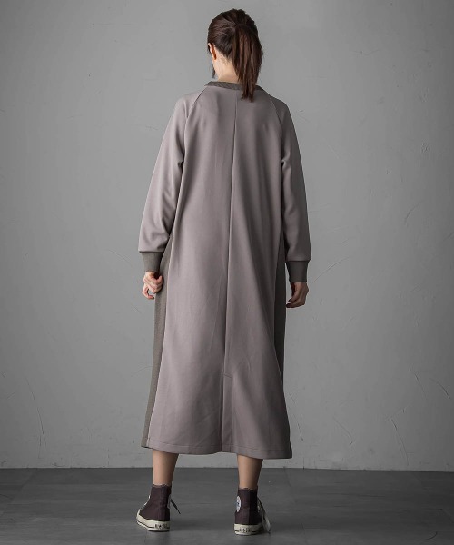 「la.f…」 長袖ワンピース 9号 キャメル レディース_画像4