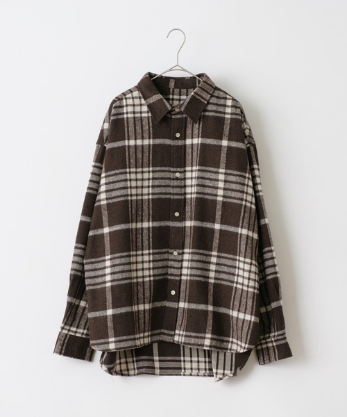 「WHIMSIC」 長袖シャツ FREE ブラウン メンズ_画像2