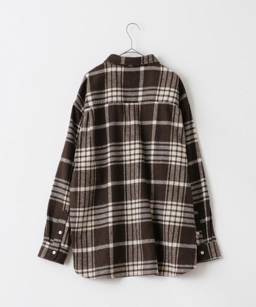 「WHIMSIC」 長袖シャツ FREE ブラウン メンズ_画像3