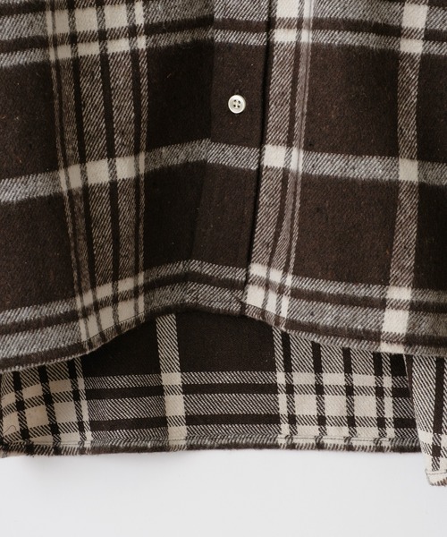 「WHIMSIC」 長袖シャツ FREE ブラウン メンズ_画像6