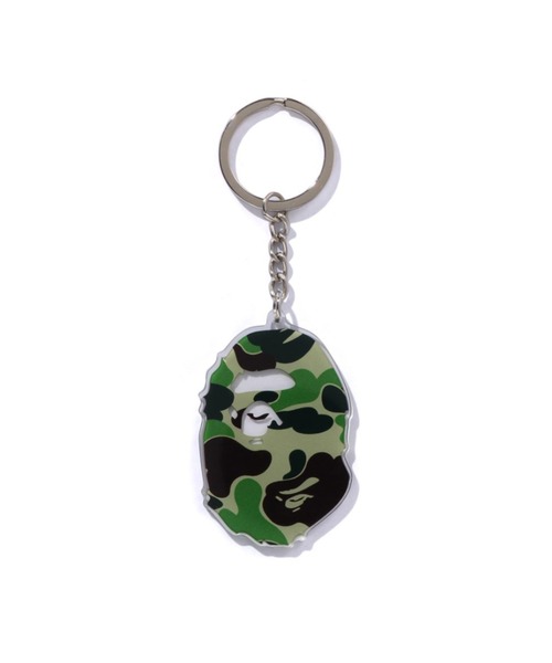 A BATHING APE（アベイシングエイプ） キーホルダー ABC CAMO APE HEAD