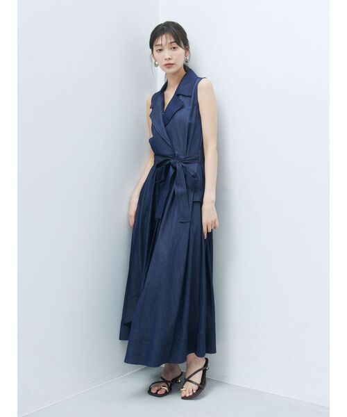 GIANA トレンチ ワンピース LAGUNAMOON（ラグナムーン） ワンピース アシメヘムトレンチワンピース