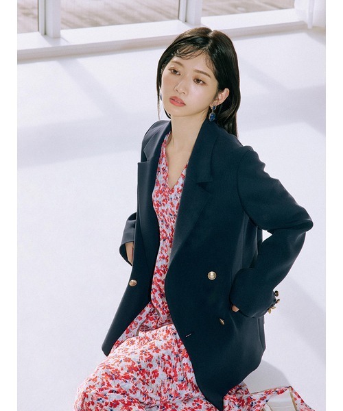「LILY BROWN」 テーラードジャケット ONE SIZE グレー レディースの画像