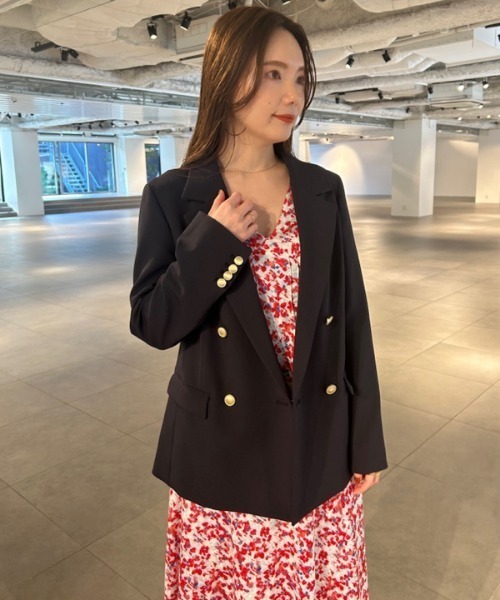 「LILY BROWN」 テーラードジャケット ONE SIZE グレー レディースの画像