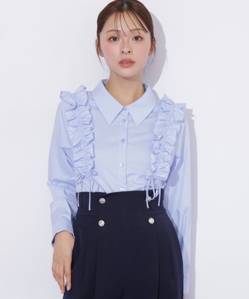 新品未使用品　ジルスチュアート　ショルダーフリルブラウス JILL by JILL STUART（ジルバイジルスチュアート） ブラウス シャツ