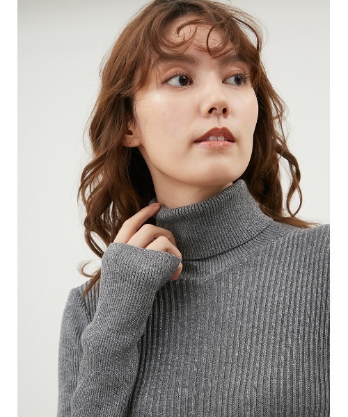 「Mila Owen」 ニットワンピース 1 ブラック レディースの画像