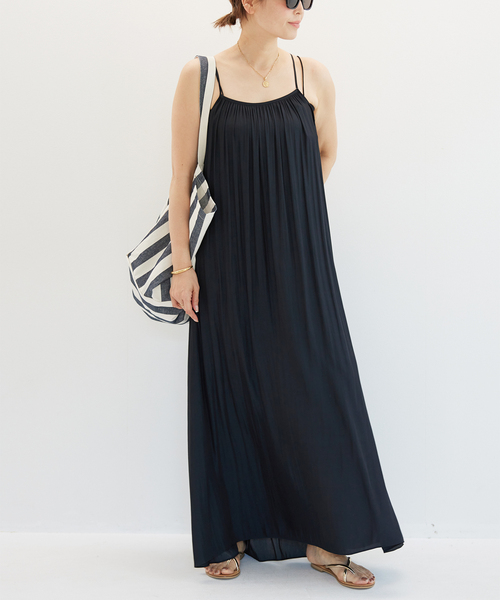 「Deuxieme Classe」 キャミソールワンピース 36 レッド レディースの画像