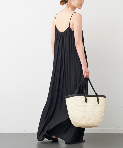 「Deuxieme Classe」 キャミソールワンピース 36 レッド レディースの画像