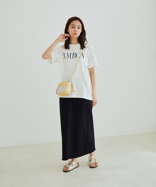 「AMERICANA」 半袖Tシャツ FREE ホワイト レディース_画像3