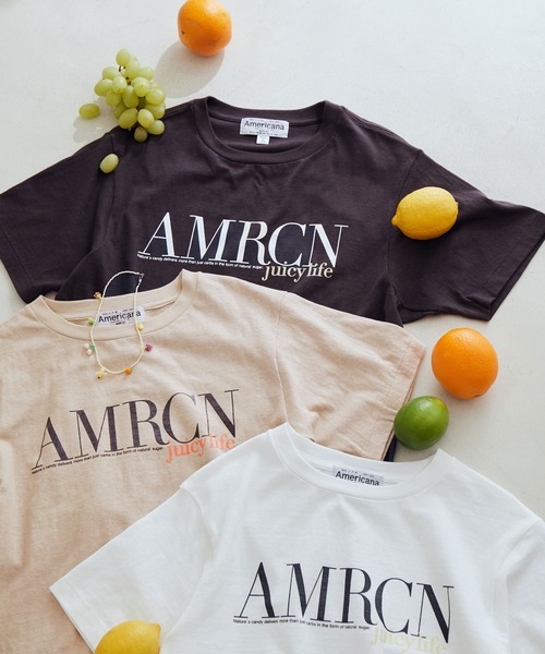 「AMERICANA」 半袖Tシャツ FREE ホワイト レディース_画像5