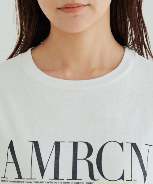 「AMERICANA」 半袖Tシャツ FREE ホワイト レディース_画像9