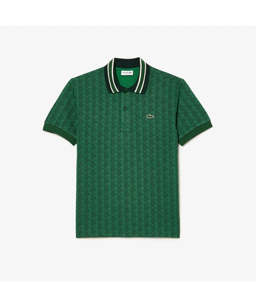 LACOSTE グリーン ポロシャツ 半袖 LACOSTE（ラコステ） 半袖ポロシャツ 6 グリーン メンズ : ZOZOTOWN
