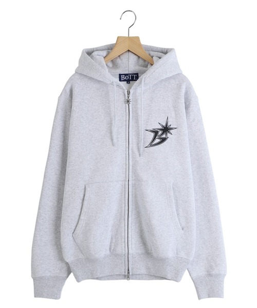 BoTT ロゴパーカー グレー Mサイズ BoTT（ボット） パーカー B LOGO ZIP HOODIE メンズ : ZOZOTOWN Yahoo