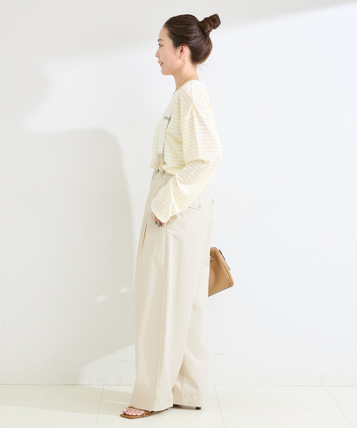 B.C STOCK（ベーセーストック） ワイドパンツ パンツ 手洗い可