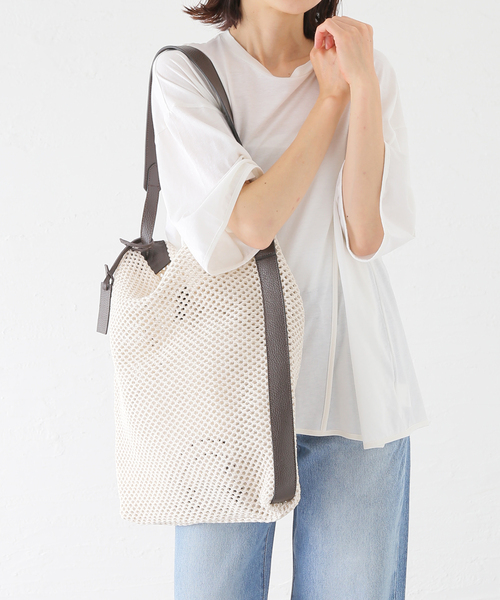 トートバッグ MARCO MASI/マルコマージ メッシュトートバッグ レディースの画像