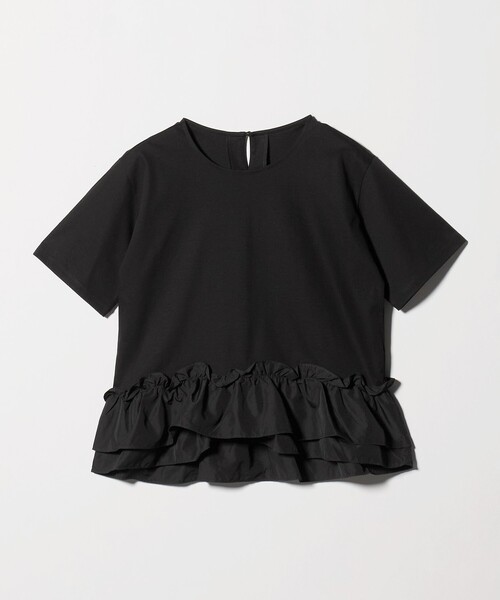 tシャツ スソ ドッキング プルオーバー カットソー 接触冷感 レディースの画像