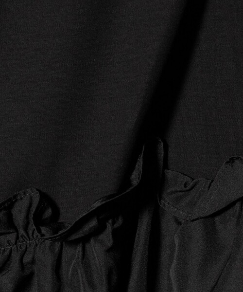 tシャツ スソ ドッキング プルオーバー カットソー 接触冷感 レディースの画像