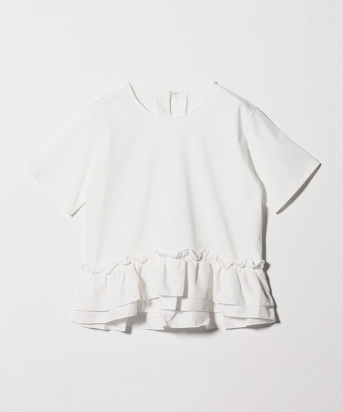tシャツ スソ ドッキング プルオーバー カットソー 接触冷感 レディースの画像