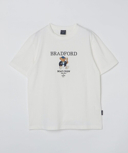 「SHIPS Colors」 半袖Tシャツ「teddybearコラボ」 MEDIUM ライトグレー メンズ_画像3