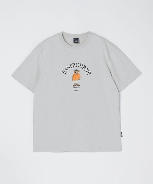 「SHIPS Colors」 半袖Tシャツ「teddybearコラボ」 MEDIUM ライトグレー メンズ_画像4