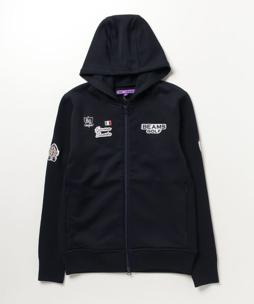 BEAMS GOLF フルジップパーカー ネイビー　Ｍ BEAMS GOLF（ビームス ゴルフ） ジップアップパーカー SMALL ネイビー