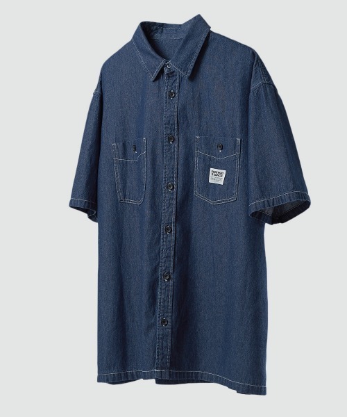 「SIDEWAY STANCE」 半袖シャツ MEDIUM グリーン メンズ_画像8