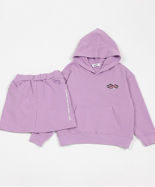 「X-girl Stages」 「KIDS」セットアップ 140cm ラベンダー キッズ_画像5