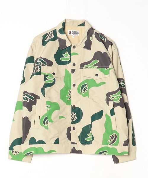 「A BATHING APE」 ジャケット SMALL ベージュ メンズ