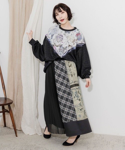 「iS ScoLar」 ロングスカート M ブラック レディース_画像2