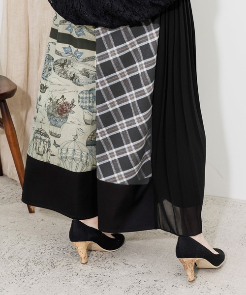 「iS ScoLar」 ロングスカート M ブラック レディース_画像5