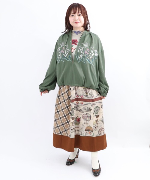 「iS ScoLar」 ロングスカート M ブラック レディース_画像6