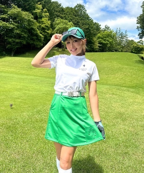 UNDOVE ゴルフ UNDOVEgolf「三枝こころコラボ」後ろプリーツスカート