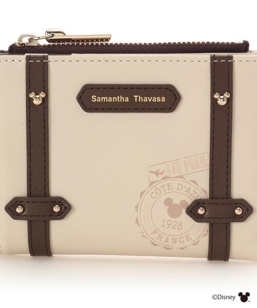 二つ折り財布 財布 「ミッキー＆ミニー」TRAVELコレクション 折財布 レディースの画像